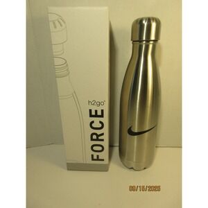 h2go FORCE Nike Stainless Steel Water Bottle 17 oz Thermal Double Wall NIB